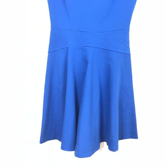 Diane von Furstenberg DVF Size 2 Delyse Full Skirt Mini Dress A-Line Cobalt - Picture 9 of 14